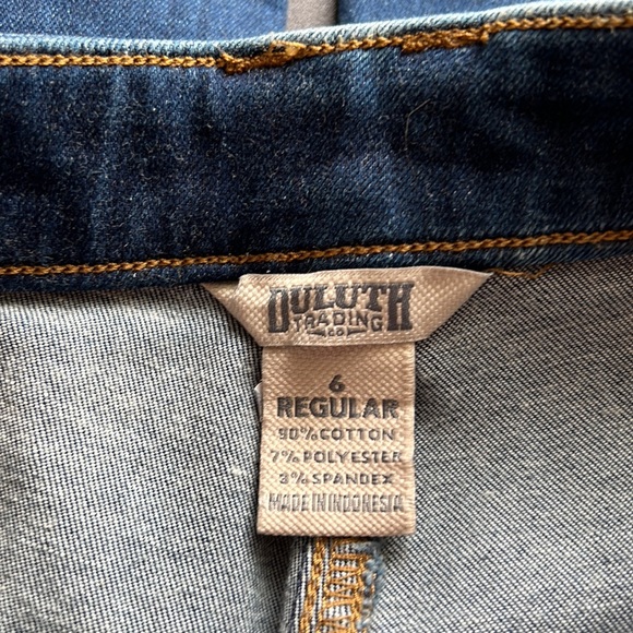 Duluth Trading co double chap jeans size 6 high waisted EUC - Picture 8 of 8